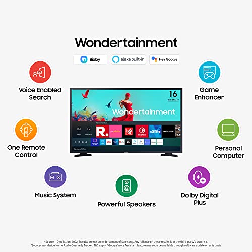 Image of Samsung 108 cm (43 inches) Wondertainment Series Full HD Smart LED TV UA43TE50FAKXXL (Black-Hair Line)