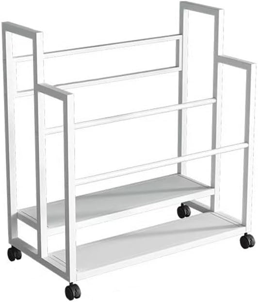 Yoga Mat Storage Basket, Workout Accessories Storage Rack with Wheels, Dumbbells Kettlebells Resistance Bands Organizer Holder for Home Gym (Black, 80 x 64 x 95 cm)