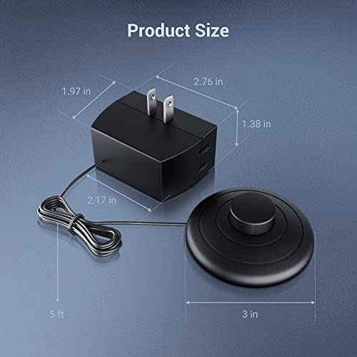 Dewenwils Led Dimmer Switch, Foot Dimmer With 3 Dimming Levels, Compatible With Dimmable Led Lights, And Incandescent Bulbs, 5 Ft Extension Cord, Black, 1 Pack #TOP6