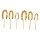 NIYANGLE 6 Stück Reinigungsbürsten für Laborbecher mit Holzgriff Flaschen und Becherbürsten für Chemische Experimente Langlebige Laborequipment Reinigung