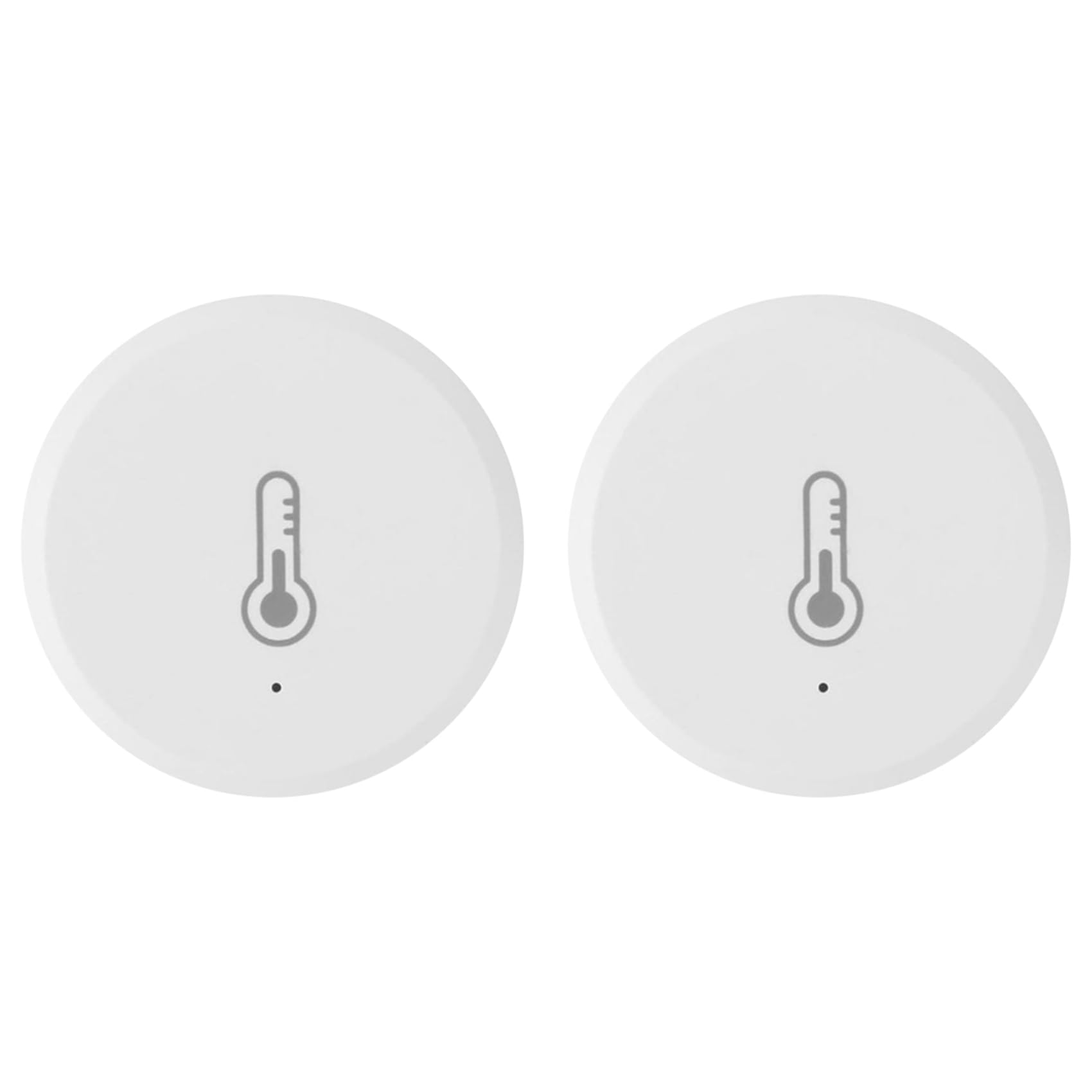 Jnchdghwa White 2X Zigbee Smart Temperature And Humidity Sensor Battery Powered Security Mini Hygrometer With Tuya Smart Life App