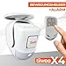tiiwee X4 PIR Bewegungsmelder Alarm mit Fernbedienung - 120 dB - Erweiterbar - Alarmanlage Innen...