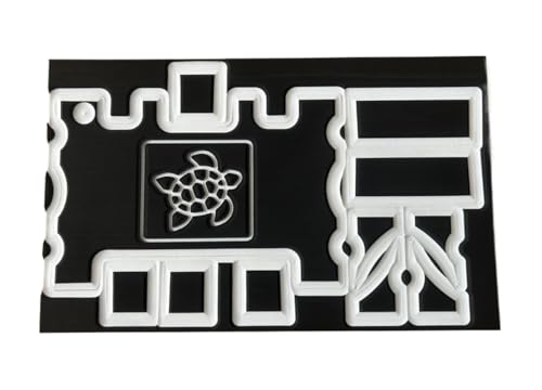 Next Level Inc | Turtlebox Seadek Pads | Fits Gen 2 and Gen 3 Models | Custom Turtle Design | Adhesive Backing | Turtlebox Speaker Accessories | Black/White