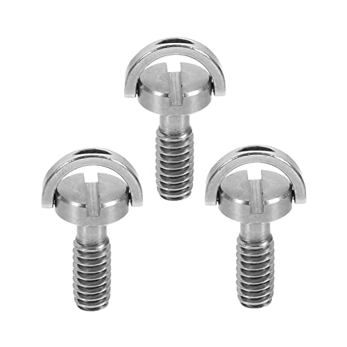 Tofficu 3pièces Lot de Vis pour Appareil Photo avec Fente pour Trépied Monopode Rotule Plaque à Dégagement Rapide