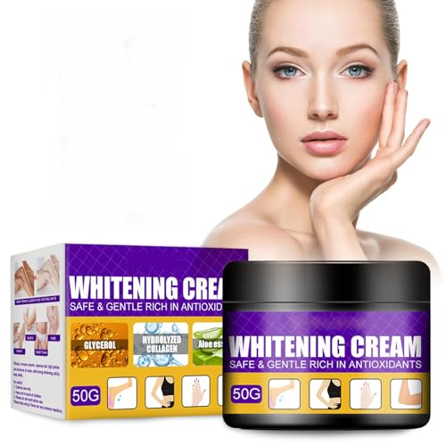 Crema Blanqueadora, Whitening Cream, Crema Aclaradora, Crema Iluminadora, Crema Para Blanquear la Piel, Crema Hidratante Corporal, Hidratante Aclarante, Para Axilas Rodillas Codos Parte Privada