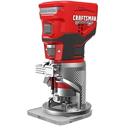 1 of CRAFTSMAN V20 Router Tool, Cordless, Variable Speed, Fixed Base Router with Depth Adjustment, Bare Tool Only (CMCW400B)