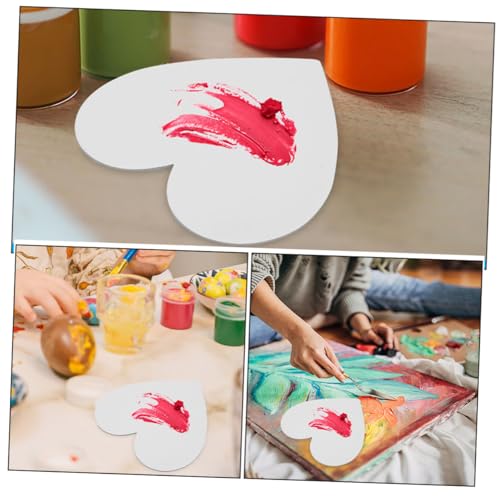 Tablero de lienzo para pintar con forma de corazón Uonlytech de 5 piezas para bocetos 8