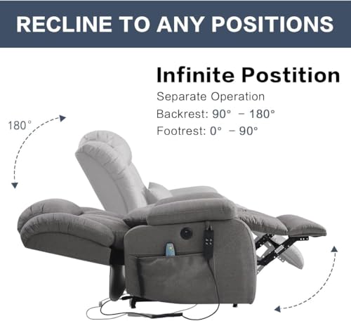 Sillón Power Lift Plegable Natural Unicolor miniatura 3