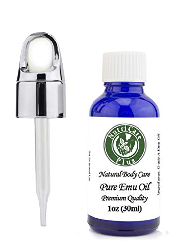 Nutricare Plus Pure Emu Oil, Piercing Care, Piercing Solution, Fights Infection, Wounds, Ear Care, Ear Lobe Repair, Cuticle Oil, Nails, Acne, Body Aftercare, Spray, AEA Certified, 1 Ounce