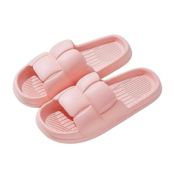 NOGRAX Tofflor sommar mjuka skor tofflor inomhus tyst badrum halkskydd glid strand flip flops män damer sandaler