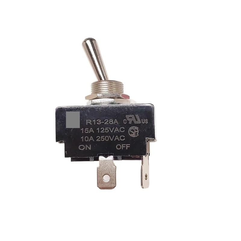 Interrupteur à bascule R13-28A à deux positions 12mm 15A 125V pour montage panneau