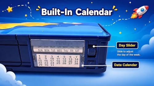 Image of Purple Multifunction Pencil Box for Girls with 2-Digit Password Lock, Built-in Sharpener & Calendar, Dual Sided Magnetic Geometry Compass Box with Buttons, School Gift (Password Lock MSC Space)