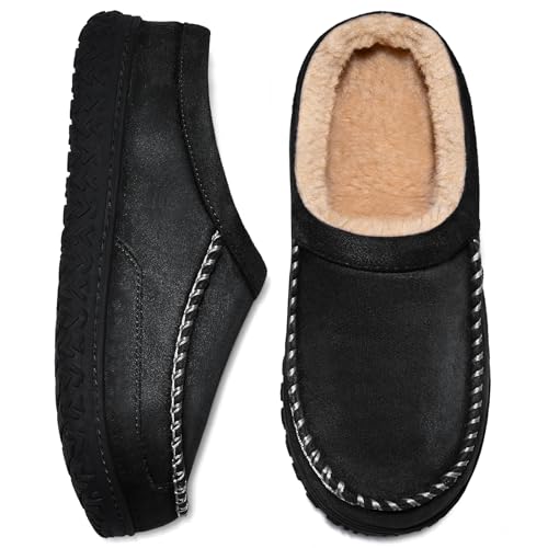 Hausschuhe Herren Memory Foam Pantoffeln Winter Mokassins Warme...