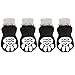 4 PCS Non-Slip Knitted Dog Socks Soft Cotton Anti-Slip Rain Snow Pet Boots Paw Protecters