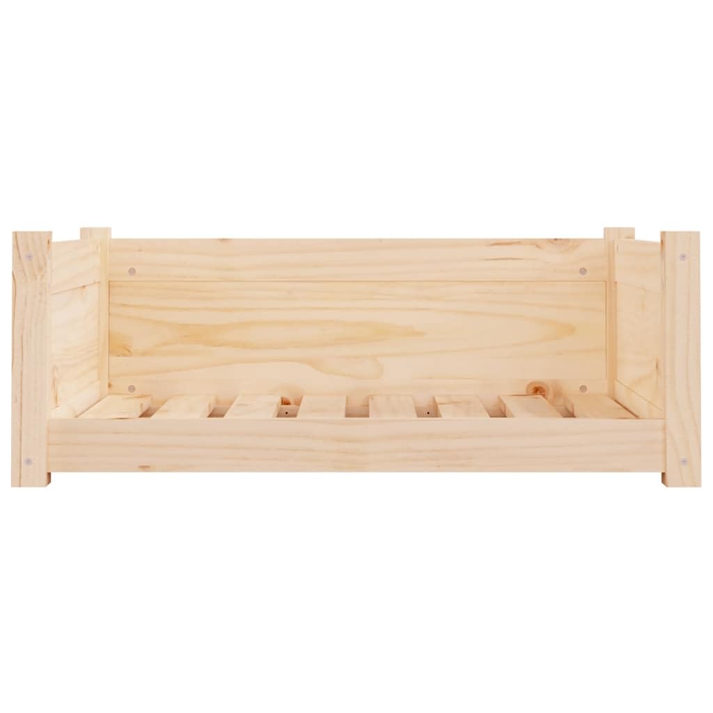vidaXL Cama para Perros Madera Maciza de Pino 75,5x55,5x28 cm Mascotas Gatos