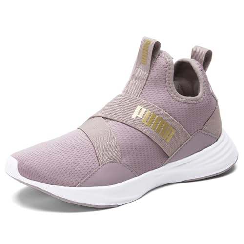 PUMA Womens Radiate Mid Slip On Training Sneakers Shoes - Purple - Size 9.5 M2