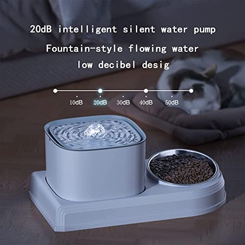 Fuente de agua automática para gatos y perros 3L acero miniatura 4