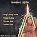 FSDADSA Kerosene Copper & Brass Vintage Trench Lighter - Windproof, Refillable, Dragon