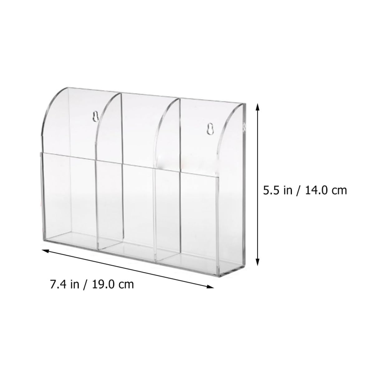 ABOOFAN Soporte De Control Remoto 2 Pcs Estante De Almacenamiento Tv Organizador De Llaves Acrílico Transparente