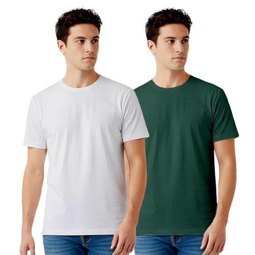 Image of 100% PIMA Cotton T Shirt for Man | Premium Men T-Shirts Regular Fit | Half Sleeve Round Neck Cotton Tshirt for Man | Mens Tees Made for Indian Climate | Available in 10 Colours