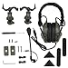 TACWJDM Tactical Airsoft Paintball Fast Helmet Headset (Head and Helmet Mounted) with Removable MIC 360° Adjustable Adapter(Od)