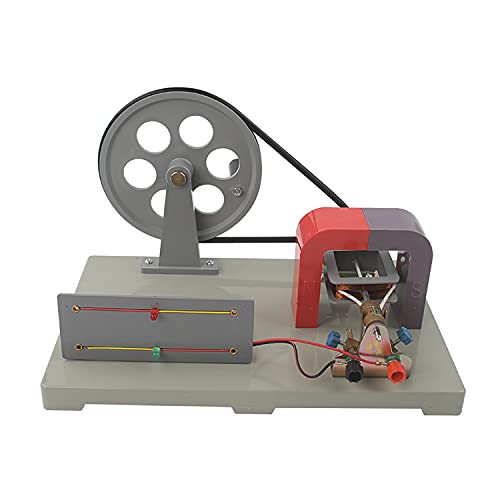 JYKCBP Hand-AC- Und DC-Kurbelgeneratormodell, Demonstrationsmotorgenerator-Aktivitätsmodell, Magnetoelektrisches Demonstrationsgerät Experimentelle Ausrüstung Cover
