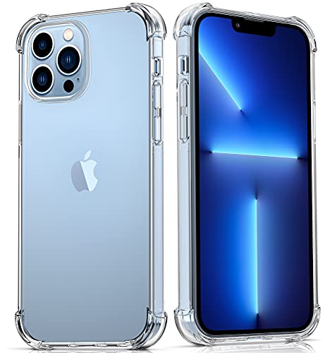 Migeec Funda para iPhone 13 Pro MAX Transparente Carcasa Clear Case Protección Antirrayado Resistente Cover