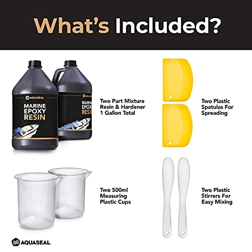 AQUASEAL Table Top Epoxy Resin Epoxy Bar Top Epoxy Clear Epoxy Resin Countertop Epoxy Marine