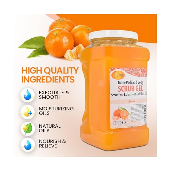 Spa Redi Pedi Scrub Gel - Mandarin (Gal)