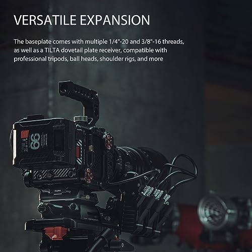 Tilta 15mm LWS Arca Manfrotto Dual Baseplate Kit with ARCA Manfrotto Dual Quick Release Plate for Lightweight Shoulder Rig- Black TA-DBPK-B - Image 2