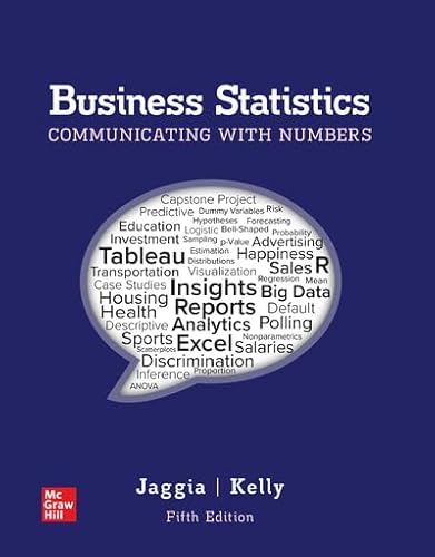 Looseleaf for Business Statistics: Communicating with Numbers (5th Edition)