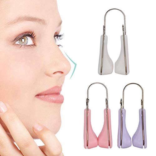 FILFEEL 3Pcs Nose Shaper Lifter Clip, Nose Beauty Up Lifting Soft Safety Silicone Rhinoplasty Nose Bridge Straightener Corrector Slimming Device, Wholesale Business