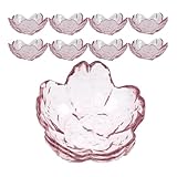 OSALADI 10 Stück pack Blumenförmige Glas Dipschalen 90 Ml Kleine Sojasaucenschalen Mehrfarbige Glasschälchen für Sushi Snacks und Familienessen