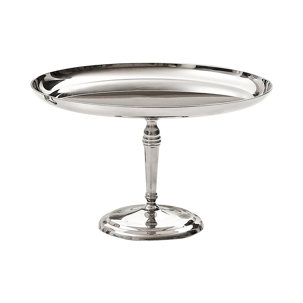 Hndhbfgrt High-Foot Stainless Steel Small Cake Stand, Cake Plate, Dessert Display Stand, for Cup for Cup Cakes, Fruits, Cookies