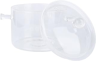 UPKOCH - Casseruola in vetro con coperchio