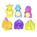 Elegant Baby Bath Time Fun Rubber Water Squirties, Dinosaur Party