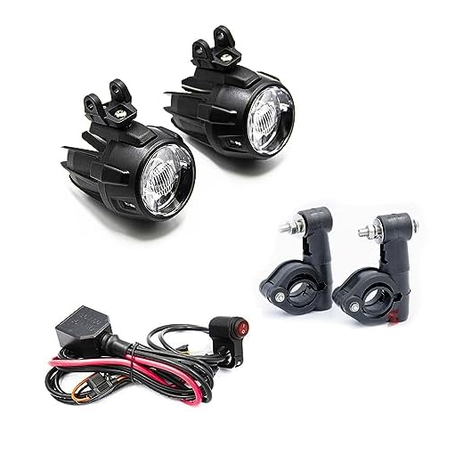 2 luces LED BIKE 40w adicionales + soportes ABS 360° + cableado ECU