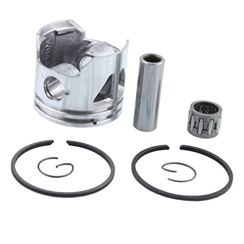 GOOFIT 44-6 Pistons et segments kit de montage Remplacement pour 2 stroke 43cc 47cc Scooter cyclomoteur Pocket Bike Cover