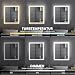 Trintion LED Badspiegel mit Beleuchtung Badezimmer Wandspiegel Badezimmerspiegel Anti-Beschlag mit Touch-Schalter Energiesparend Lichtspiegel (40x60cm)