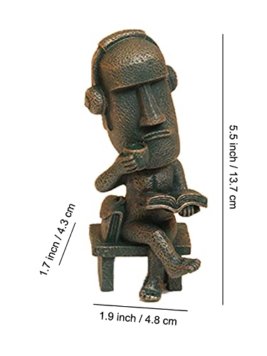 Figura Decorativa Estatua Isla de Pascua Tea miniatura 2