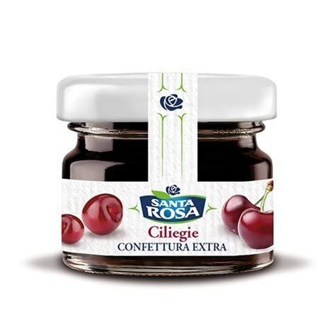 CONFETTURA EXTRA DI CILIEGIE SANTA ROSA MONOPORZIONE IN VETRO 28 GR 48 PEZZI