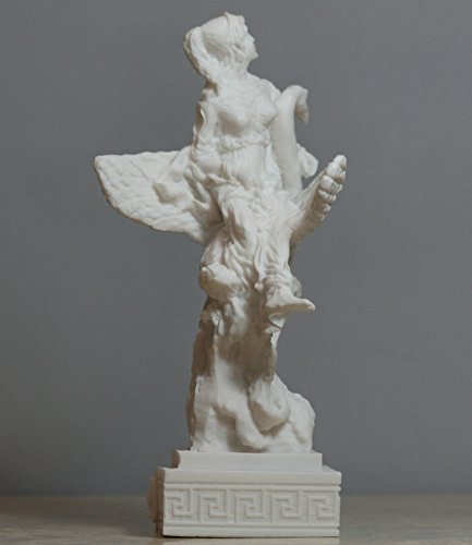 Estatua de Aphrodite y Cisne Venus Griega Alabastro 6.3 in miniatura 7
