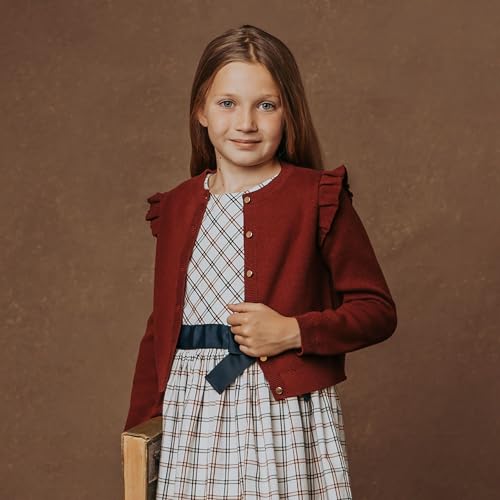 Hope & Henry Girls' Milano Stitch Cardigan Sweater2