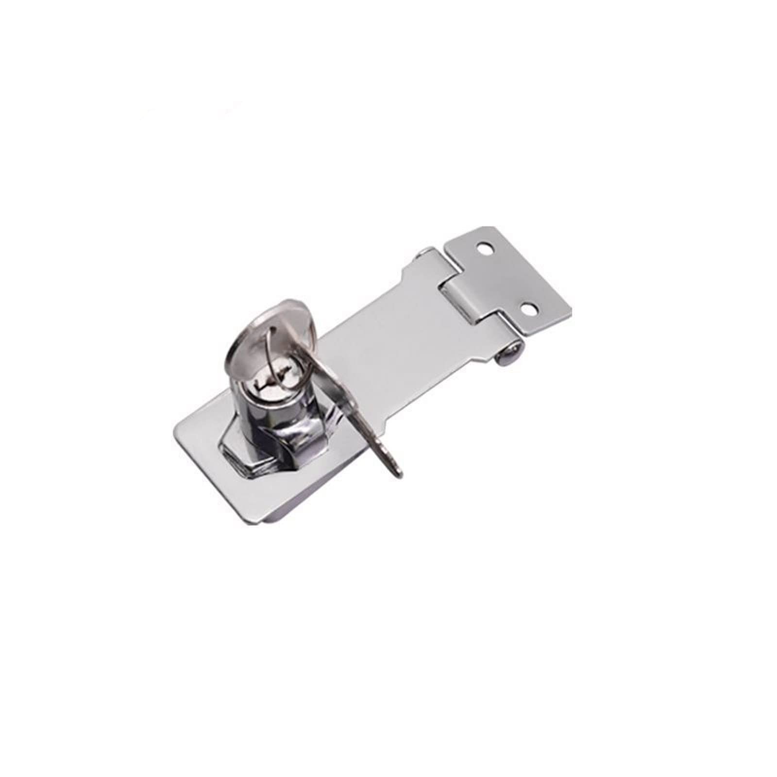 SFJSFIMQ Door Locks and Latches Punch-Free with Lock Drawer Locks Letter Box Locker Double Door Cabinet Lock Office Cabinet Security Lock(4)