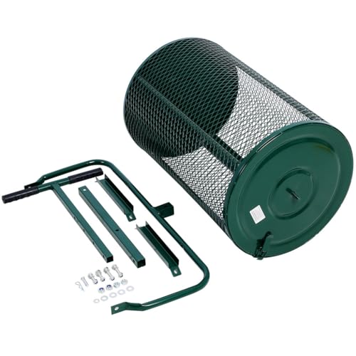 Esparcidor de compost y turba de 24 pulgadas de acero miniatura 7