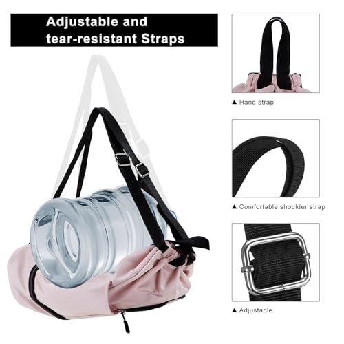 Image of Kamo Drawstring Backpack Bag - Sport Swimming Yoga Backpack with Shoe Compartment, Two Water Bottle Holder for Men Women Large String Backpack Athletic Sackpack for Travel