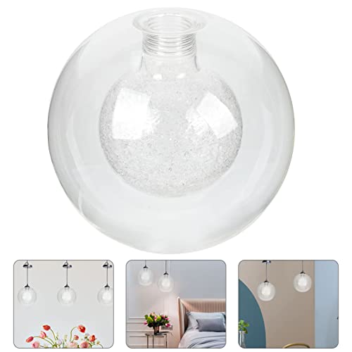 Image of Angoily Double Layer Glass Lamp Shade 4.72In Ceiling Light Cover G9 Base Replacement Globe for Chandelier Pendant Lighting Fixture