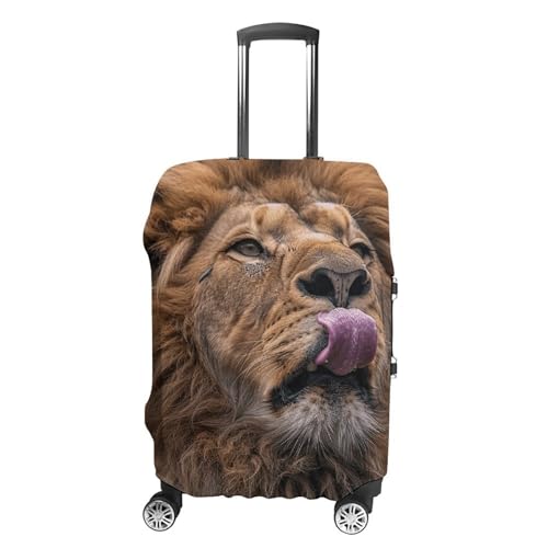 Housse de bagage lion anti-rayures pour valise abîmée ou neuve taille L