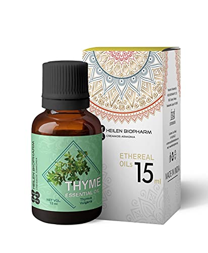 Image of Heilen Biopharm Thyme Essential Oil For Anti-Bacterial & Improve Skin Health - 15 mL Bottle Pack of 1