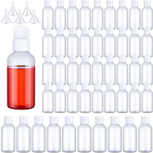 Eccliy 2oz Plastic Squeeze Bottles (100 Pack)